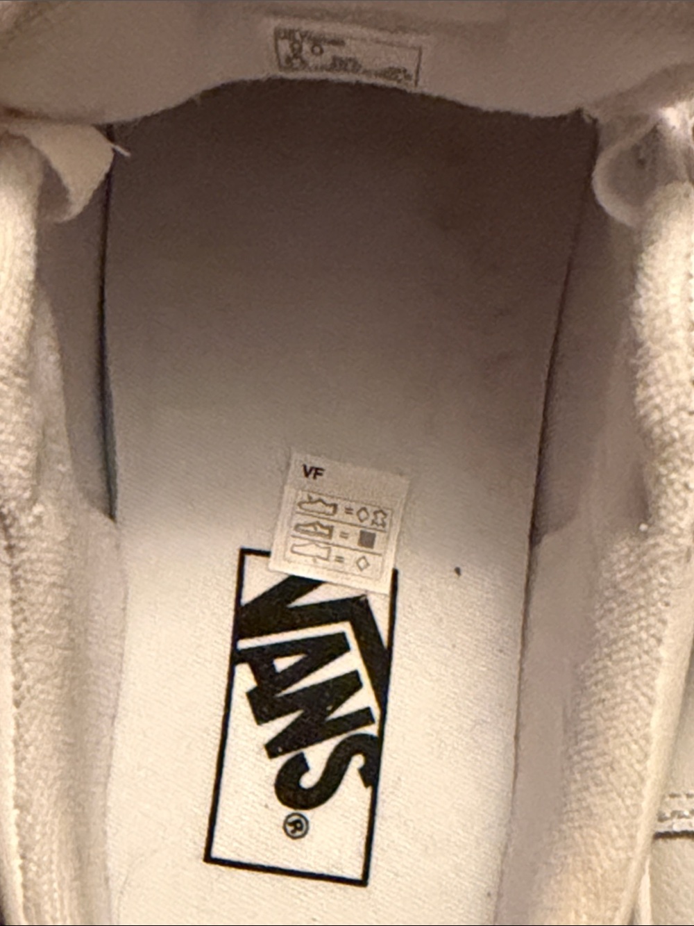 Vans Seldan White Low-Top Leather-Sneakers-Women’s 9 - Picture 4 of 5